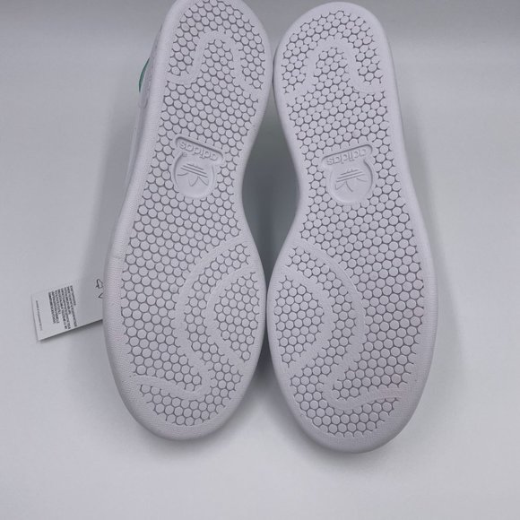 adidas Stan Smith White / Green Womens Shoes - Picture 6 of 8